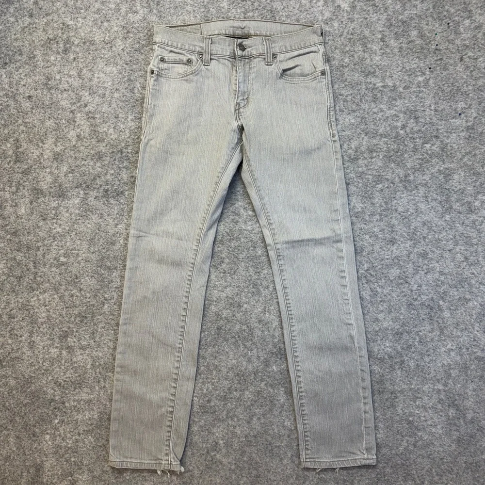 Lot of 3 Levi's 510 511 Skinny Jeans Mens 30x30 Black Blue Gray Denim Work Pants